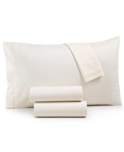 Sanders Microfiber 3 Pc. Sheet Set, Twin, Created For Macy's In Ivory