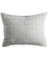 Dkny Pure Applique Decorative Pillow, 12 X 16 In Platinum