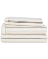 LAUREN RALPH LAUREN TAYLOR COTTON 200-THREAD COUNT 4-PC. STRIPE QUEEN SHEET SET BEDDING