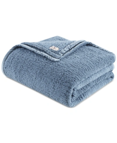 Woolrich Burlington Berber Blanket, Full/queen In Blue