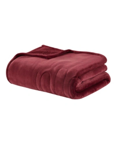 WOOLRICH ELECTRIC REVERSIBLE PLUSH TO BERBER THROW, 60'' X 70''