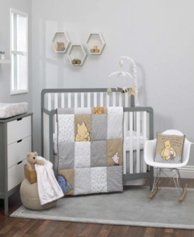 Disney A Day With Pooh 3-piece Crib Bedding Set Bedding In Light Brown