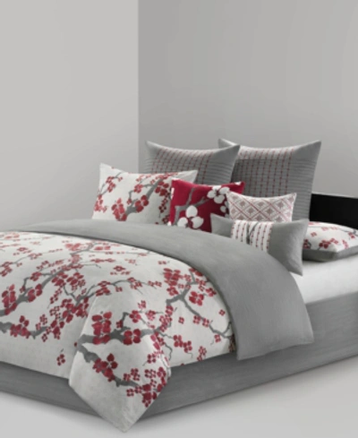 Natori N  Cherry Blossom 3-pc. Comforter Set, Queen In Multi