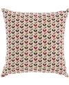 NOURISON MINA VICTORY TRENDY, HIP AND NEW AGE EMBROIDERED LEAVES DECORATIVE PILLOW