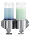 SIMPLEHUMAN BATH ACCESSORIES, TWIN SHAMPOO AND SOAP DISPENSER