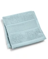 Ralph Lauren Sanders Solid Antimicrobial Cotton Washcloth, 13" X 13" In Lagoon Blue