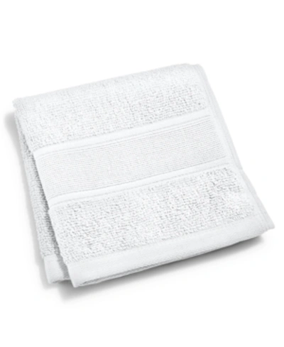 Ralph Lauren Sanders Solid Antimicrobial Cotton Washcloth, 13" X 13" In White