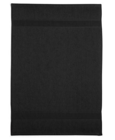 Lauren Ralph Lauren Sanders Solid Antimicrobial Bath Mats Bedding In Black