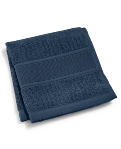 Lauren Ralph Lauren Sanders Solid Antimicrobial Cotton Washcloth, 13" X 13" In Club Navy