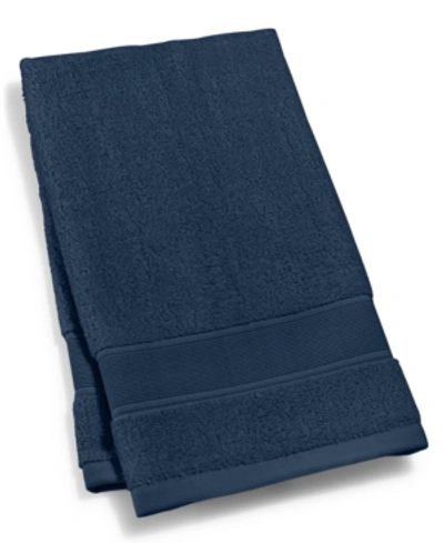 Lauren Ralph Lauren Sanders Solid Antimicrobial Cotton Hand Towel, 16" X 30" Bedding In Club Navy