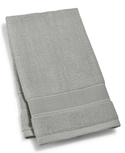 Ralph Lauren Sanders Solid Antimicrobial Cotton Hand Towel, 16" X 30" In Pewter Grey