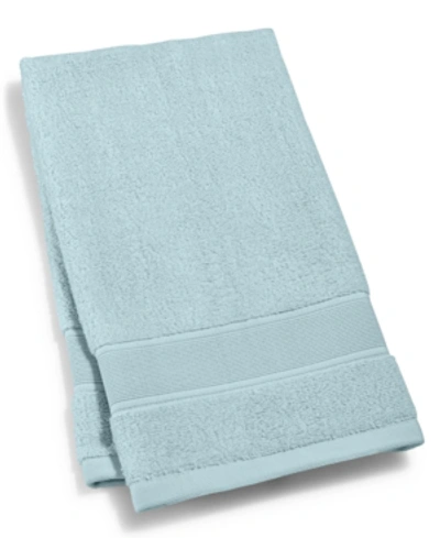 Lauren Ralph Lauren Sanders Solid Antimicrobial Cotton Hand Towel, 16" X 30" In Lagoon Blue