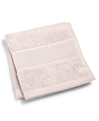 Ralph Lauren Sanders Solid Antimicrobial Cotton Washcloth, 13" X 13" In Potpourri Pink