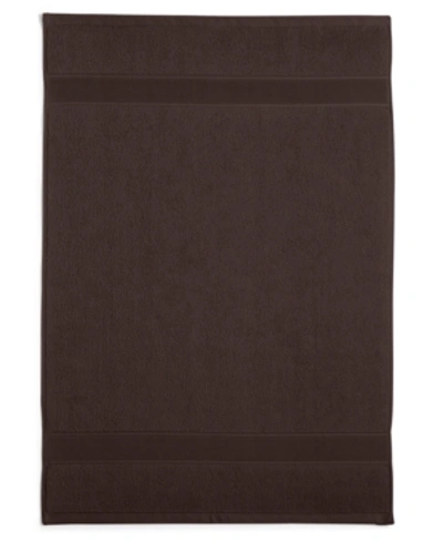 Lauren Ralph Lauren Sanders Solid Antimicrobial Bath Mats Bedding In Dark Chocolate