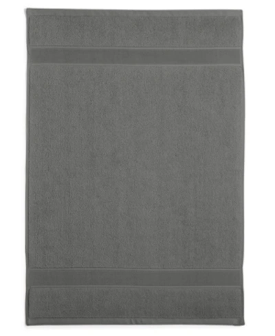 Lauren Ralph Lauren Sanders Solid Antimicrobial Bath Mats Bedding In True Charcoal