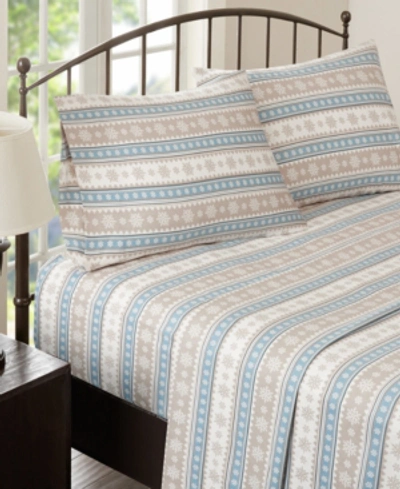 WOOLRICH PRINTED FLANNEL 4-PC. SHEET SET, KING