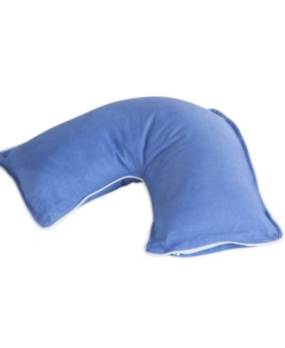 The Pillow Bar Down Alternative Jetsetter Mini Pillow With Cover In Royal Blue