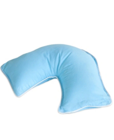 The Pillow Bar Down Alternative Jetsetter Mini Pillow With Cover In Aqua
