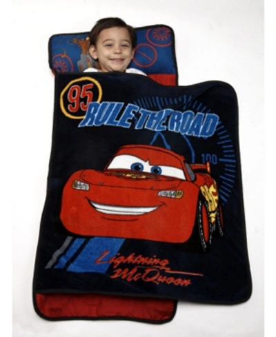 Disney Cars Lightning Mcqueen Rule The Road Toddler Nap Mat Bedding In Blue