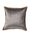 Michael Aram Velvet Metallic Embroidered Decorative Pillow, 18 X 18 In Grey