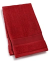 Ralph Lauren Sanders Solid Antimicrobial Cotton Hand Towel, 16" X 30" In Cherry Red