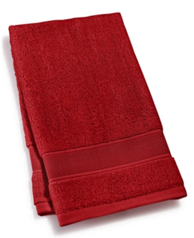 Lauren Ralph Lauren Sanders Solid Antimicrobial Cotton Hand Towel, 16" X 30" In Cherry Red