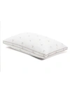 Calvin Klein Monogram Logo Density Collection Cotton Pillow, Standard/queen In White