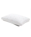 Calvin Klein Monogram Logo Density Collection Cotton Pillow, King In White