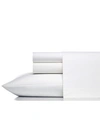 Vera Wang Solid Cotton Percale Gray Sheet Set Bedding In White