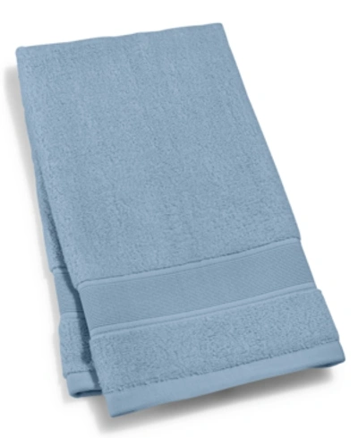 Lauren Ralph Lauren Sanders Solid Antimicrobial Cotton Hand Towel, 16" X 30" In Blue Slate