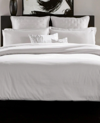 Donna Karan Collection Silk Indulgence Queen Duvet Set Bedding In White