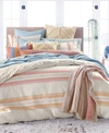 LUCKY BRAND BAJA STRIPE QUILTED 230-THREAD COUNT 2-PC. TWIN COMFORTER SET, CREATED FOR MACY'S BEDDING