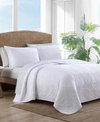 Tommy Bahama Solid Costa Sera Full-queen Quilt Bedding In White