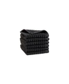 Dkny Quick Dry 6 Pieces Wash Towel Set Bedding In Black