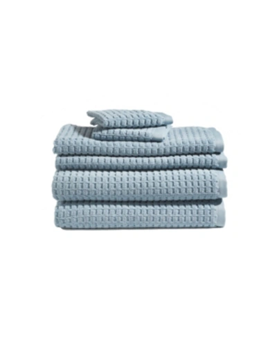 Dkny Quick Dry 6 Pieces Towel Set Bedding In Seafoam