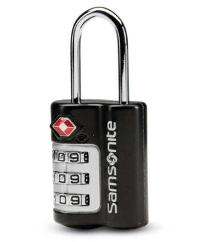 Samsonite 3 Dial Combo Lock In Black