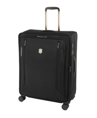Victorinox Swiss Army Vx Avenue 27.5" Large Expandable Softside Spinner Suitcase In Black