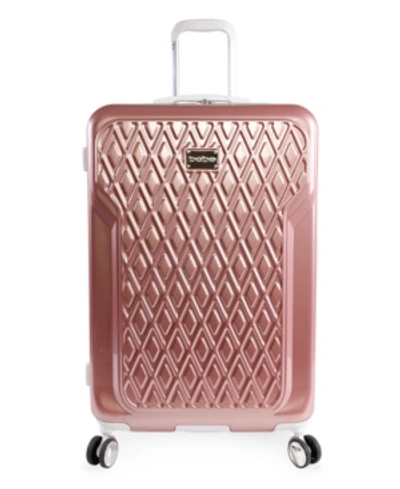 Bebe Stella 21" Hardside Carry-on Spinner In Rose Gold