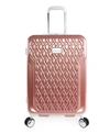 Bebe Stella 21" Hardside Carry-on Spinner In Rose Gold