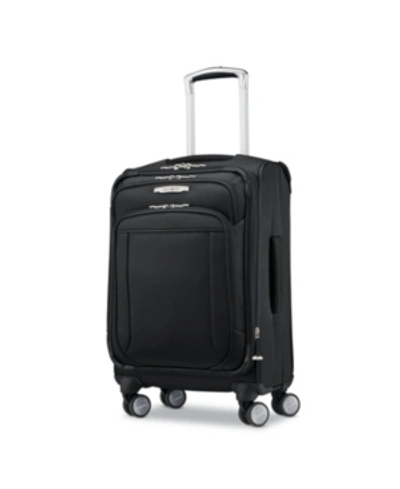 Samsonite Closeout!  Lite-air Dlx Carry-on Expandable Spinner Suitcase, Created For Macy's In Midnight Black