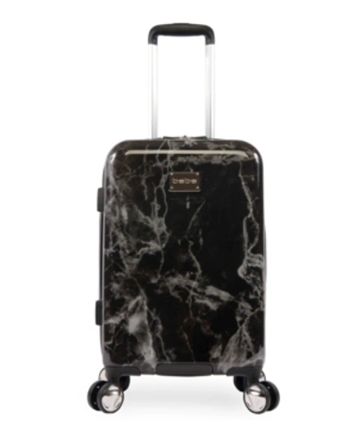 Bebe Reyna 21" Hardside Carry-on Spinner In Black Marble