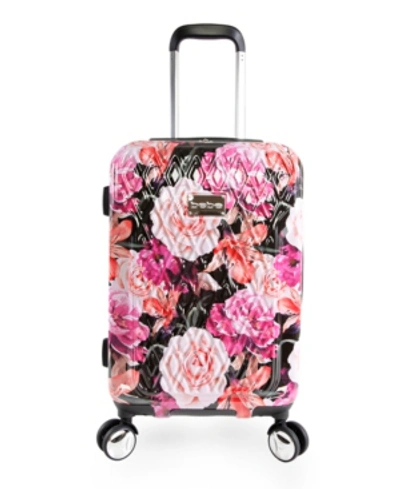 Bebe Marie 21" Hardside Carry-on Spinner Luggage In Black