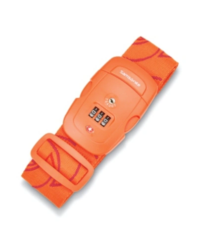 Samsonite 3-dial Luggage Strap In Orange