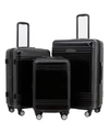 FRENCH CONNECTION 3-PC. HORIZON EXPANDABLE HARDSIDE LUGGAGE SET