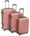 Calvin Klein Bowery Hard Side Luggage Set, 3 Piece In Rose Gold
