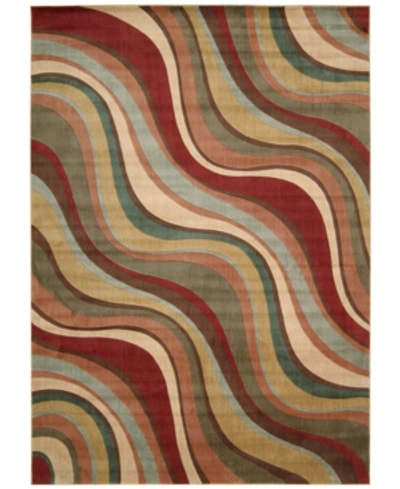 Nourison Closeout!  Home Somerset Wave 3'6" X 5'6" Area Rug In Multi