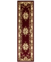 Kas Corinthian 5308 Red/ivory Aubusson 2'2" X 7'11" Runner Rug