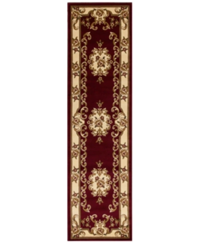 Kas Corinthian 5308 Red/ivory Aubusson 2'2" X 7'11" Runner Rug