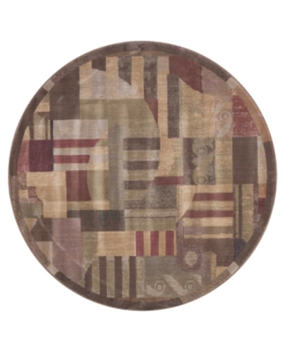 Nourison Closeout!  Home Round Area Rug, Somerset St22 Clarkstown Multi 5' 6" In Multi Color