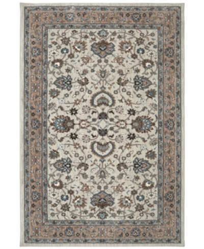 Karastan Euphoria Ulster Cornstalk 2'4" X 7'10" Runner Rug In White
